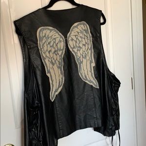 Wing Back Button Up Vest- Darryl From TWD